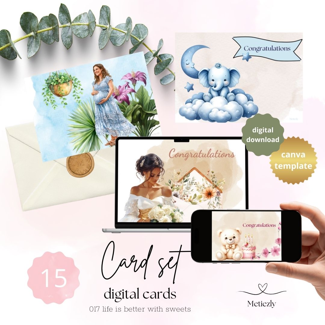 Life is better with sweets, set of 15 cards | $5,72