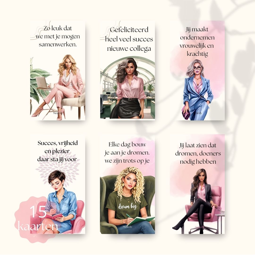 Powervrouwen, mobiel, set van 15 kaarten | $5,72
