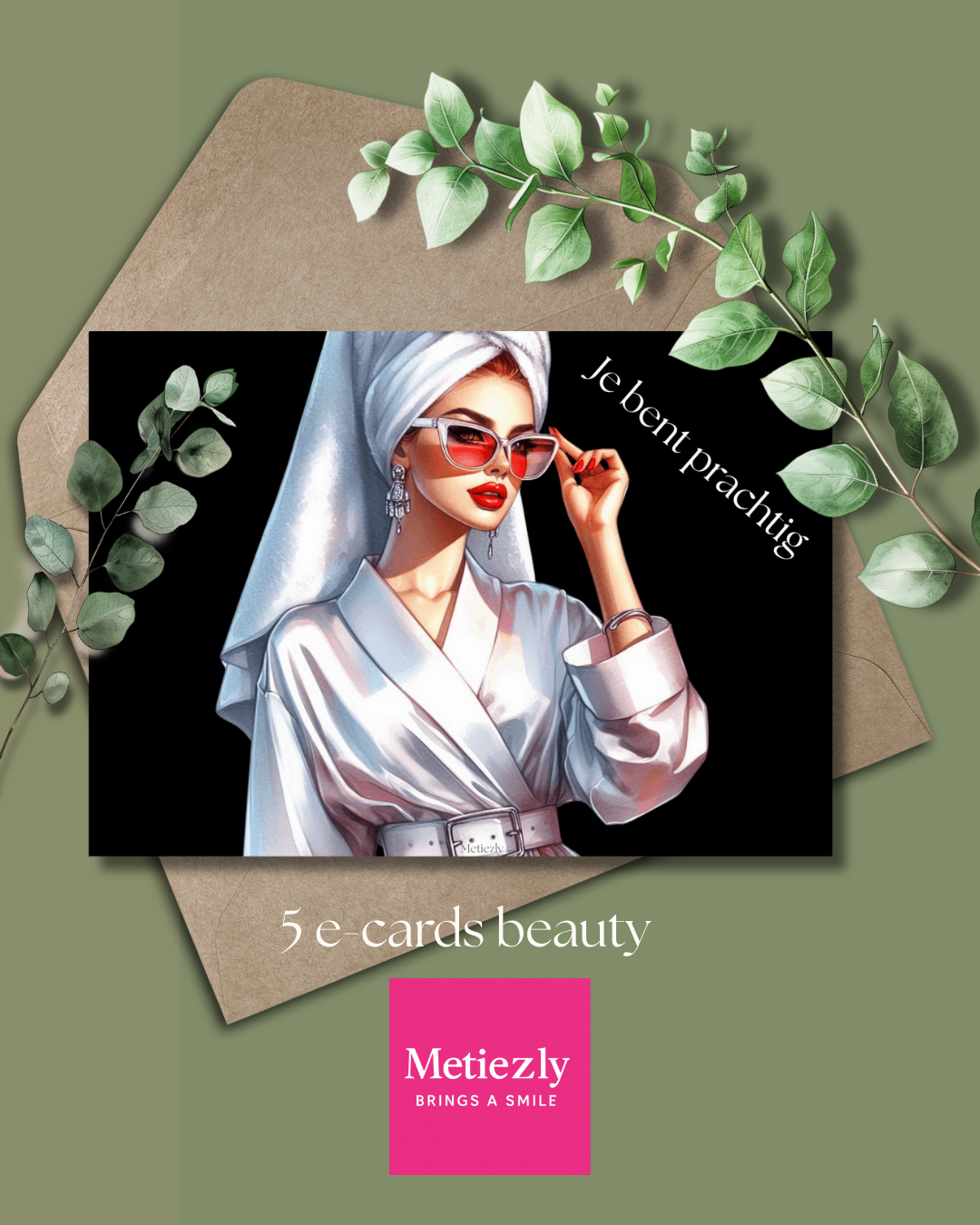 Beauty en glamour branche, set van 5 |$2,23