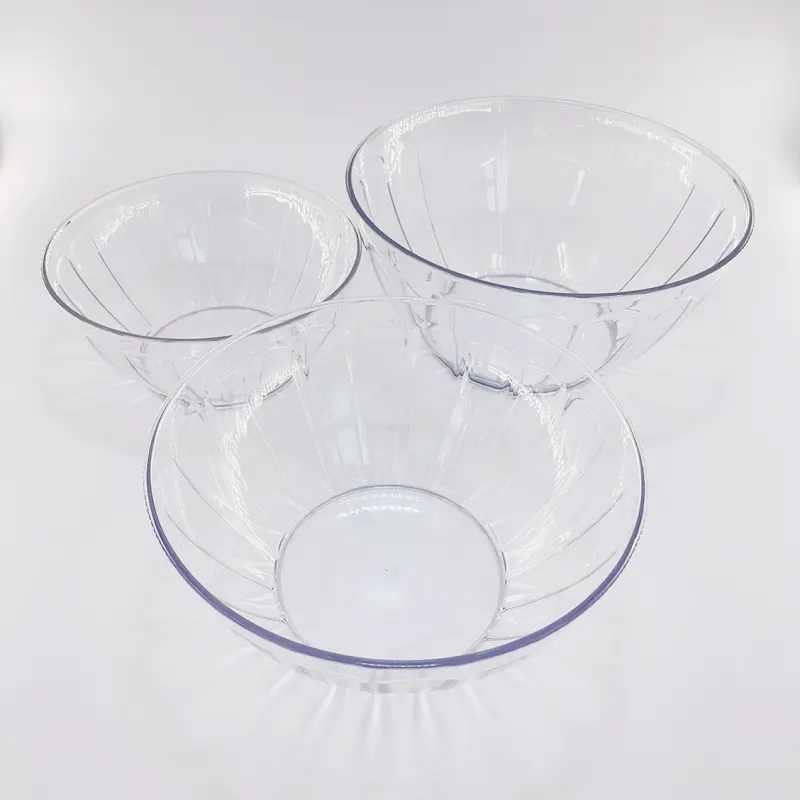 Set of 3 Transparent Bowls
