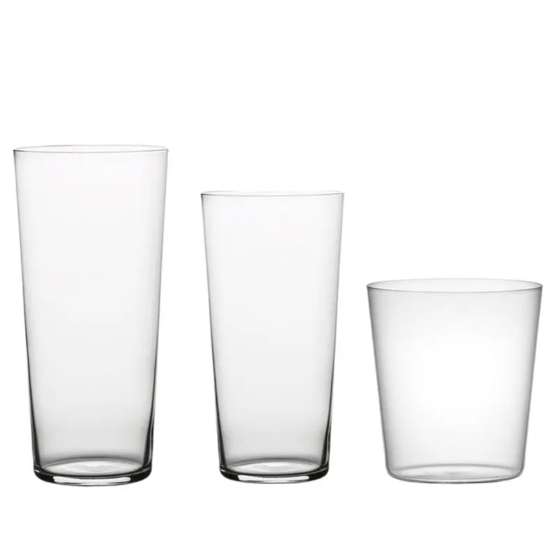 Set of Transparent Glass Tumblers