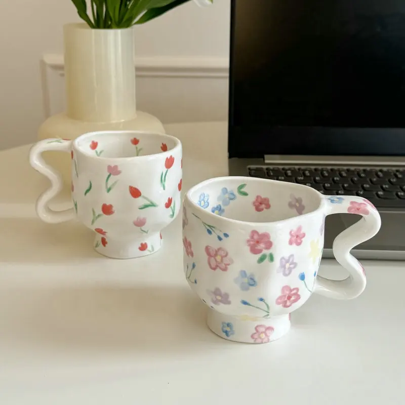 Ceramic Floral Mugs