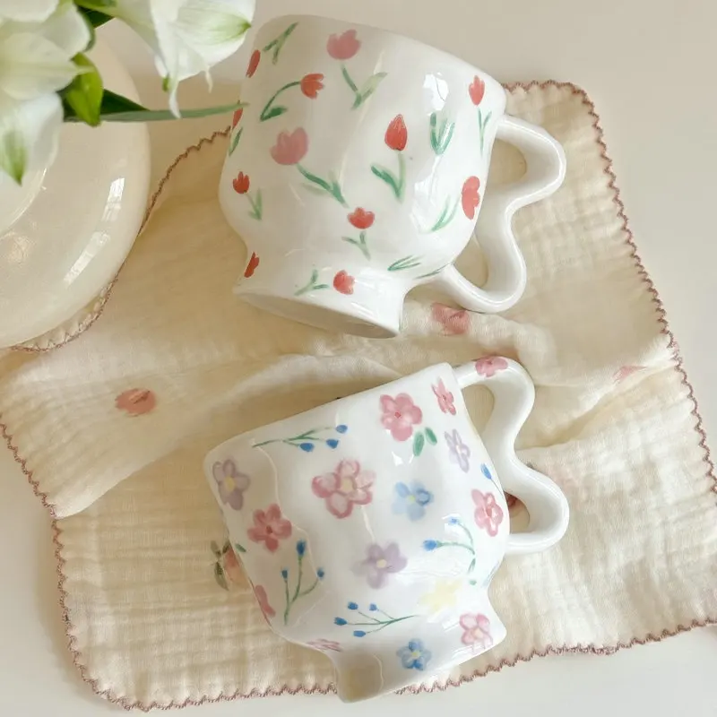 Ceramic Floral Mugs