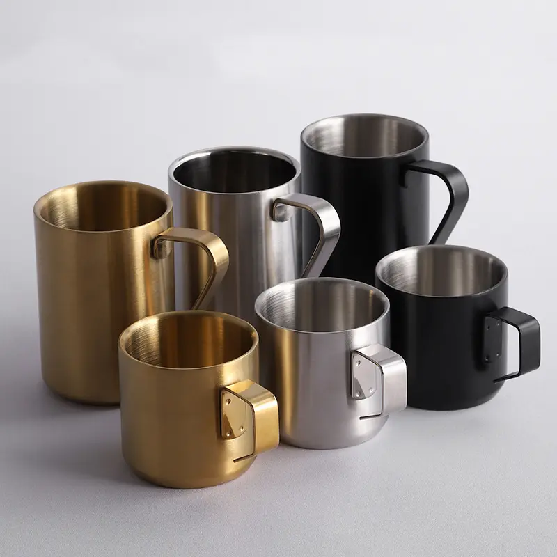 Set of Stainless Steel Mugs