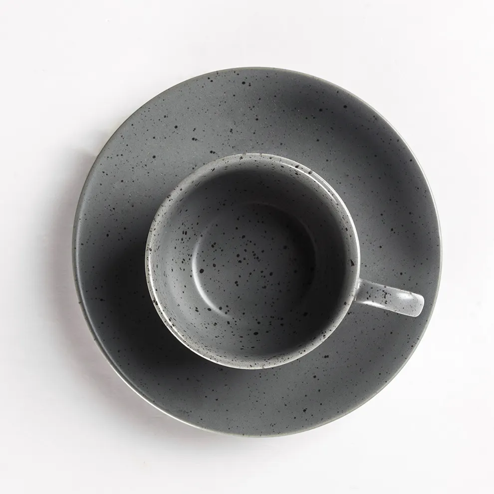 Ceramic Cup and Saucer Set