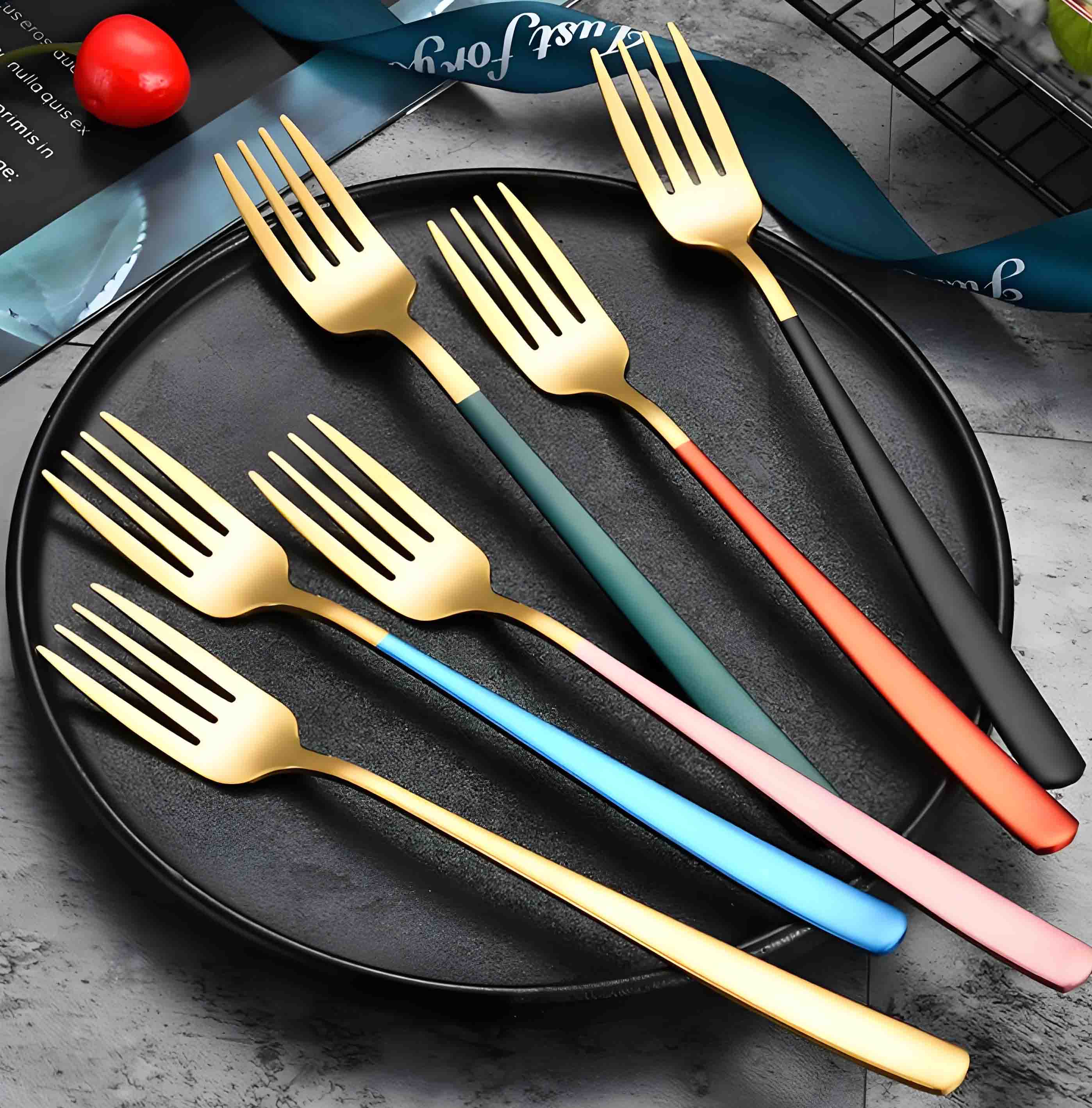 Colorful Stainless Steel Fork Set