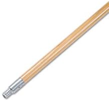 BWK136 Metal Tip Threaded Hardwood Broom Handle, 1''Dia x 60in Long