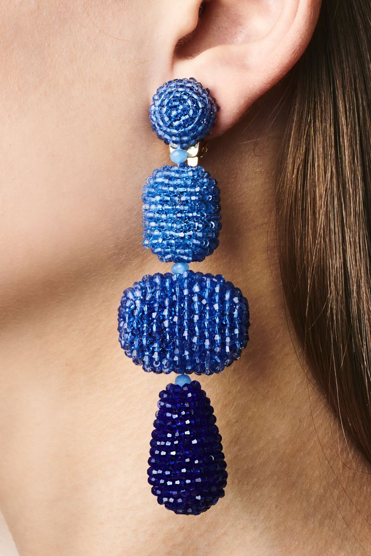 Handcrafted Blue Earrings