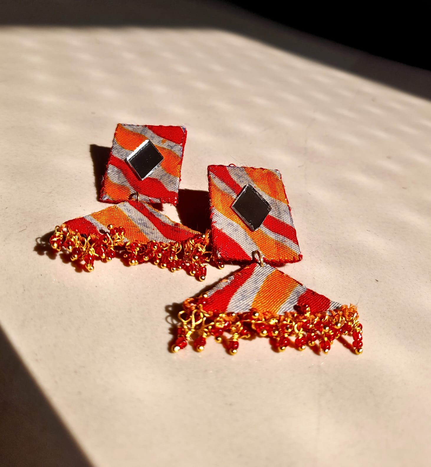 Handcrafted Fabric Earrings
