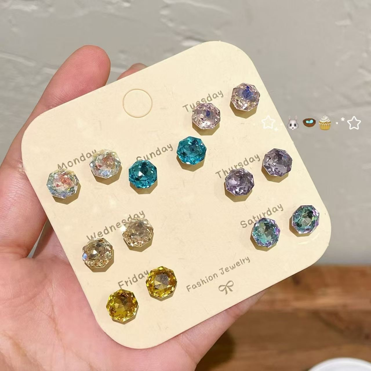 Dainty and Fuzzy Studs--Blind Bag 