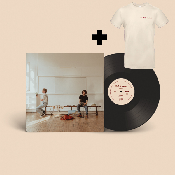 Pack album Vinyl "Entre nous" & T-shirt beige