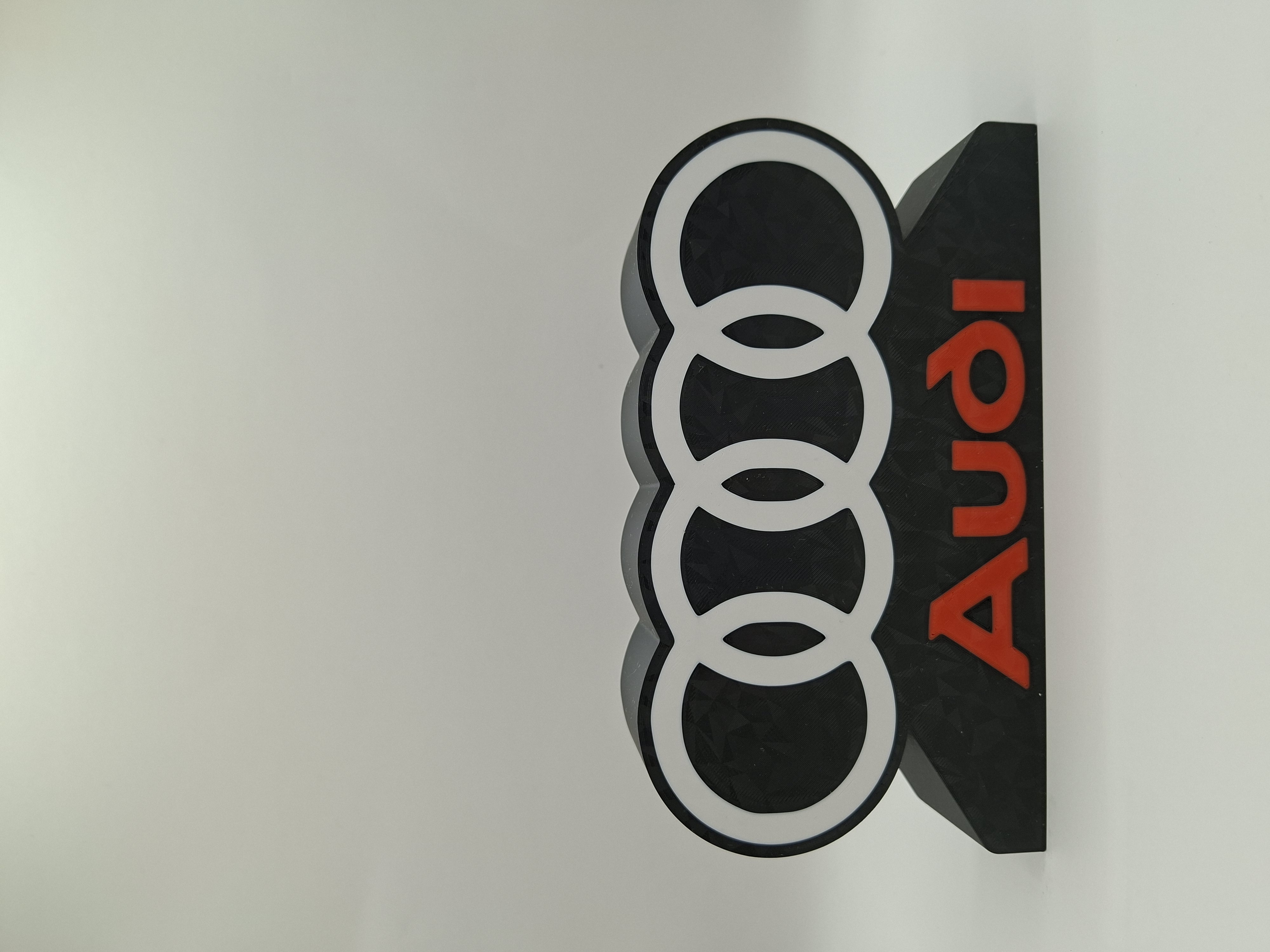 Audi logotipo LED lempa