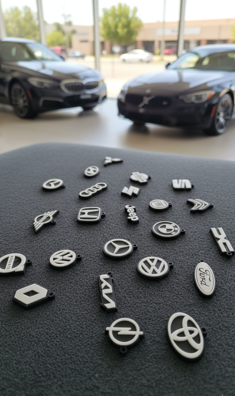 🔑 Llavero 3D de marcas de coche
