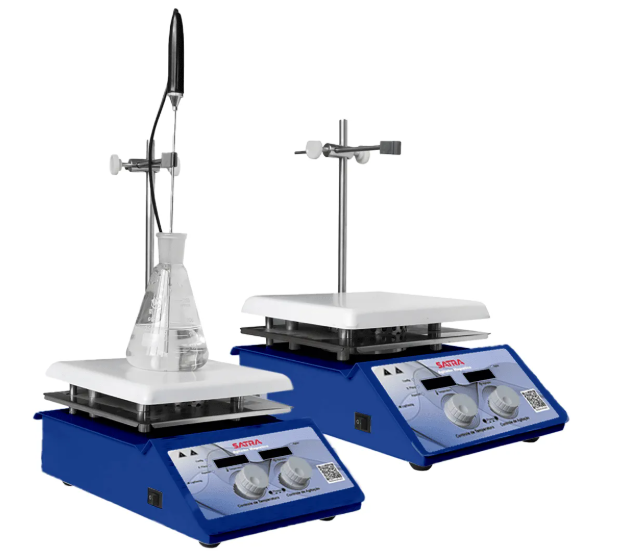 Agitador Magnético Plataforma de Vitrocerâmica 1500RPM 5L com aquecimento 350º - AMCC-5L