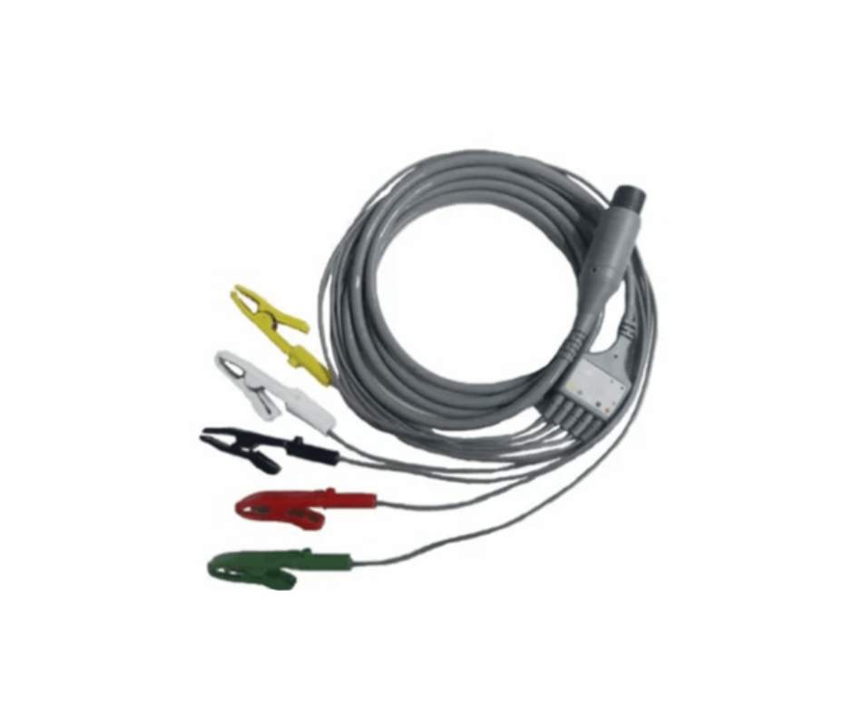 CABO CONECTOR PEQUENO OU GRANDE (ECG) – 5 ELETRODOS