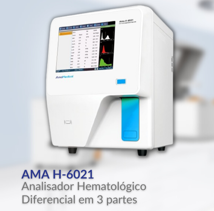 Analisador Hematológico AMA H-6021 - 3 partes (EQUIPAMENTO FECHADO)