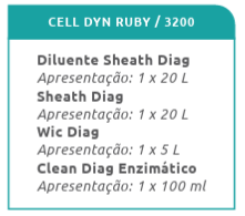 REAGENTES CELL DYN RUBY /3200