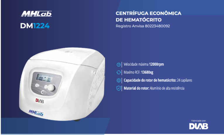 Centrífuga MHLAB – DM1224