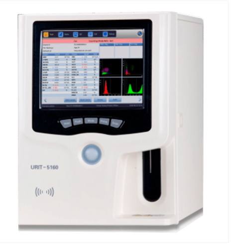 ANALISADOR HEMATOLÓGICO SEMI-AUTOMÁTICO DE 5 PARTES URIT 5160