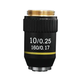 Lente objetiva acromática 40x - OA40 - OA40-B - Preto