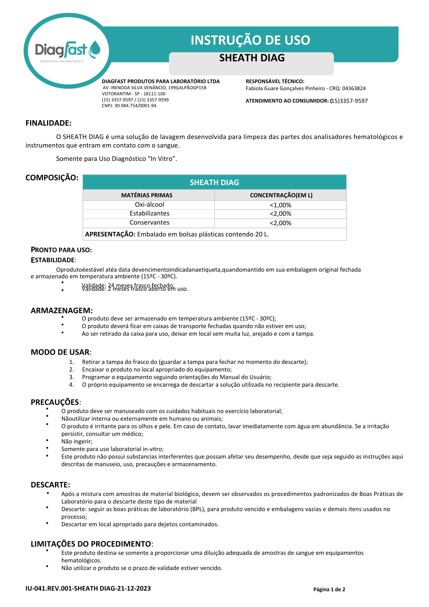 REAGENTES VET 5 PARTES