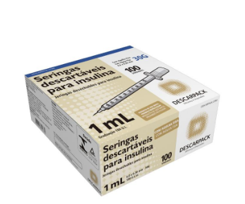 Seringa Insulina com Agulha