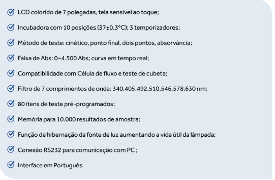 Analisador Bioquímico Semiautomático - DKP-620-BI