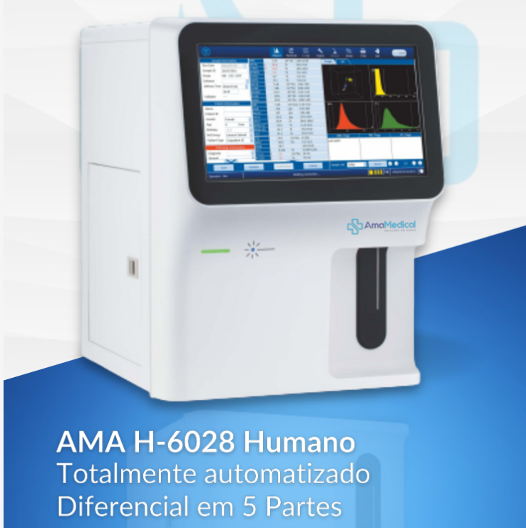 Analisador Hematológico AMA H-6028 - 5 Dif (EQUIPAMENTO FECHADO)