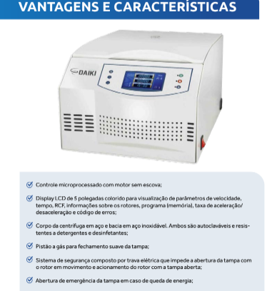 Centrífuga Digital até 2400rpm para butirômetro de Gerber Bivolt - DTB-2400-BI