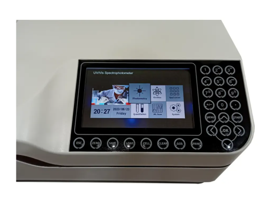 Espectrofotômetro com Faixa de 190 a 1100nm UV-VIS Duplo Feixe e Largura de Banda de 2nm - IL-0082-Y-NM