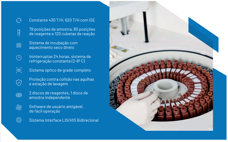 ANALISADOR BIOQUÍMICO AUTOMÁTICO URIT CA-430A