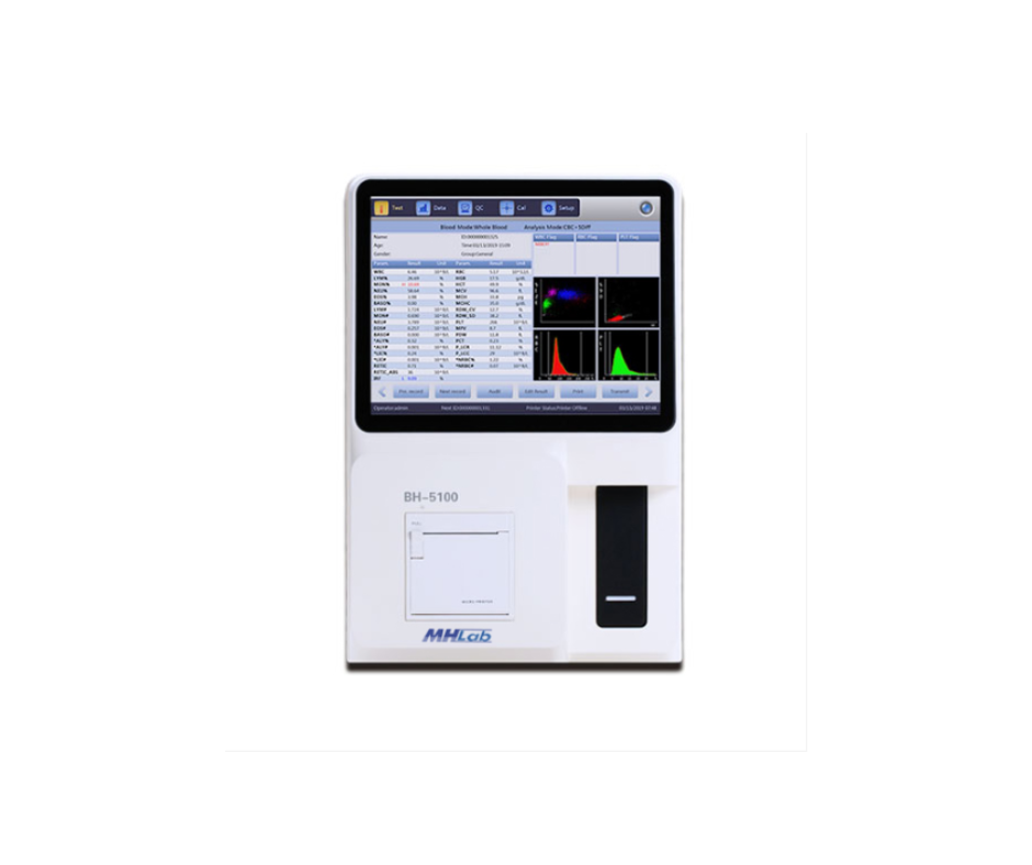 ANALISADOR HEMATOLÓGICO SEMI-AUTOMÁTICO DE 5 PARTES URIT BH-5100 VET
