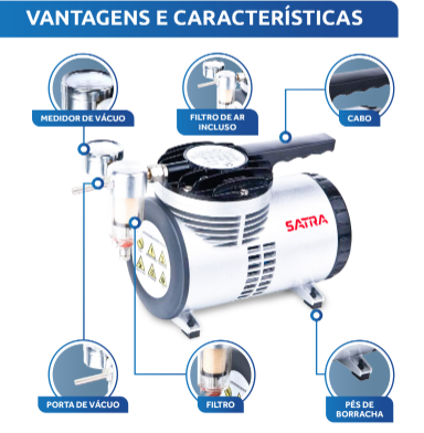 Bomba de Vácuo tipo Membrana - VAC26-BI