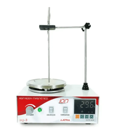 Agitador Magnético 2400RPM até 5L com Aquecimento 90ºC - HJ-10