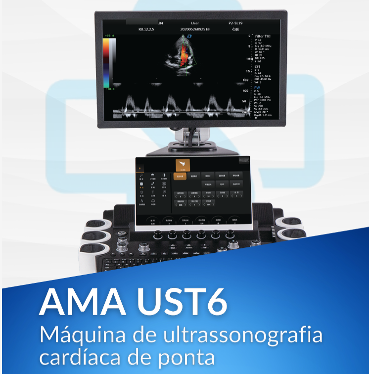  Ultrassom Colorido de carrinho AMA DW-T6 