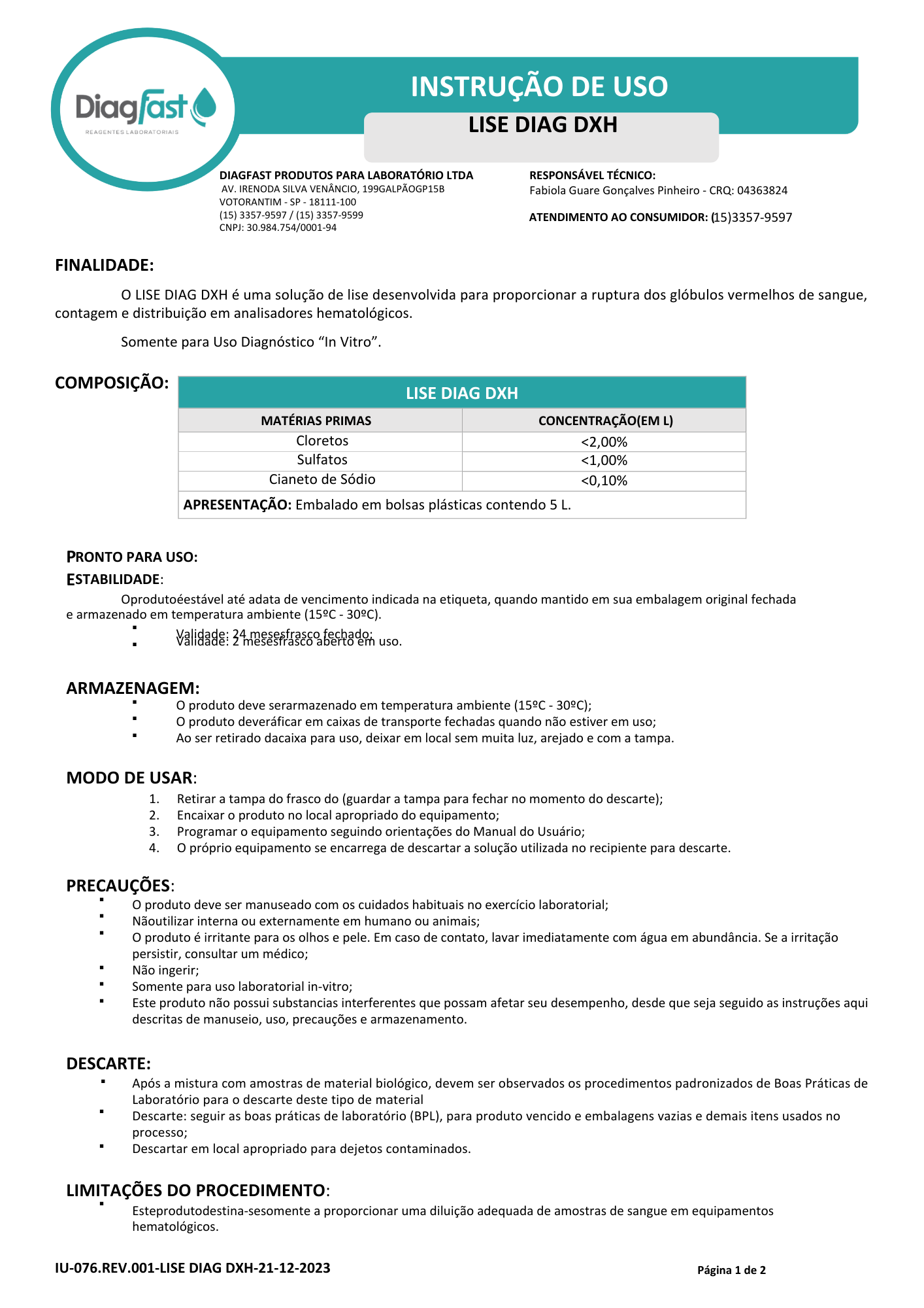 REAGENTES  COULTER DXH