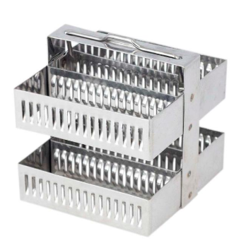 BERÇO PARA CUBA DE COLORAÇÃO. 30 LÂMINAS. AÇO INÓX