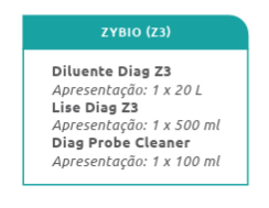 REAGENTES ZYBIO Z3