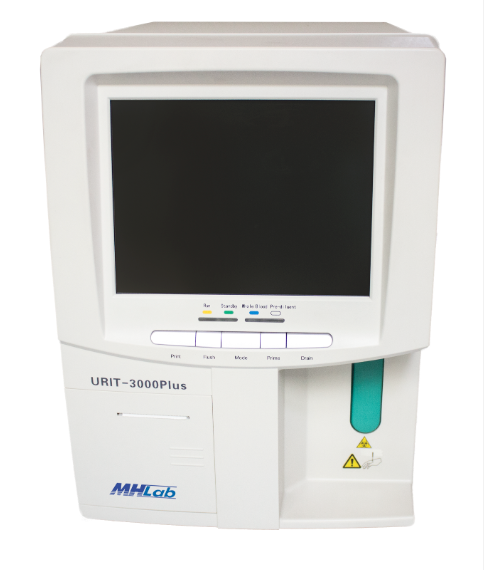 ANALISADOR  SEMIAUTOMÁTICO DE HEMATOLOGIA -03 PARTES  URIT 3000 PLUS