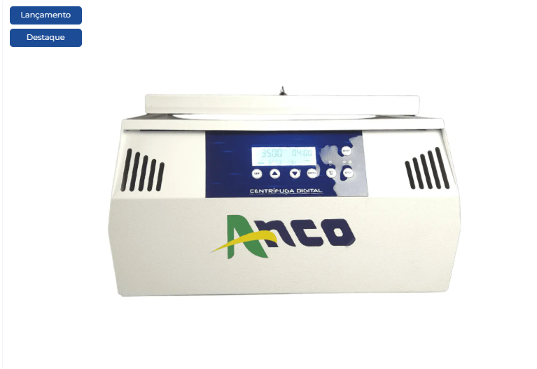 Centrífuga Digital Multirrotores até 6000RPM - CD-6000 + Rotor