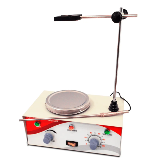 Agitador Magnético 1250rpm até 2L com aquecimento 100ºC - 78HW-1