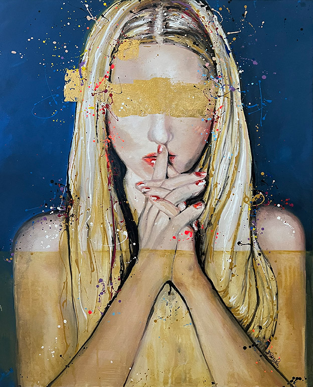 Secret Blue (80 x 100 x 4 cm)