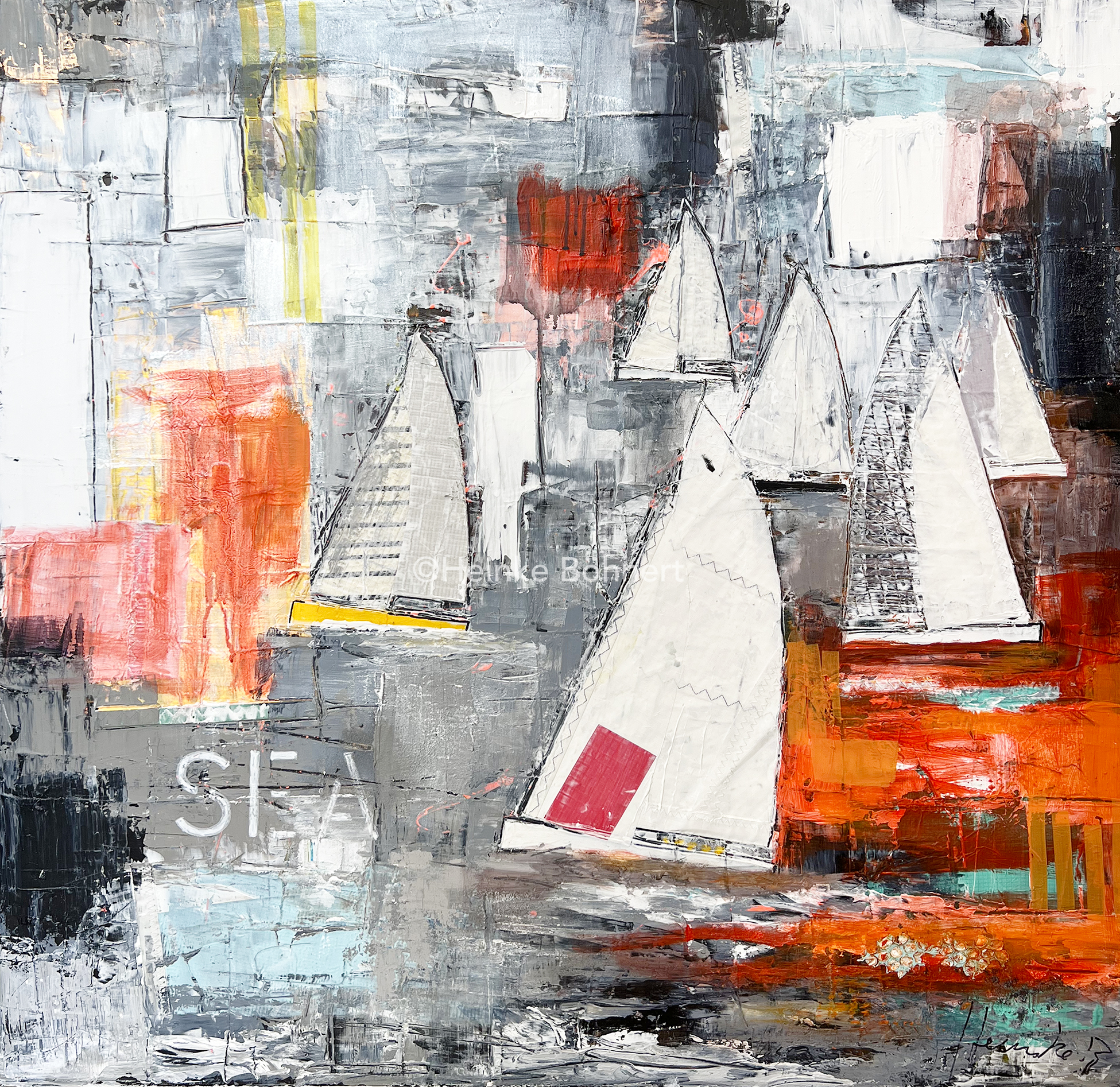 Etwas Pink (100 x 100 cm)