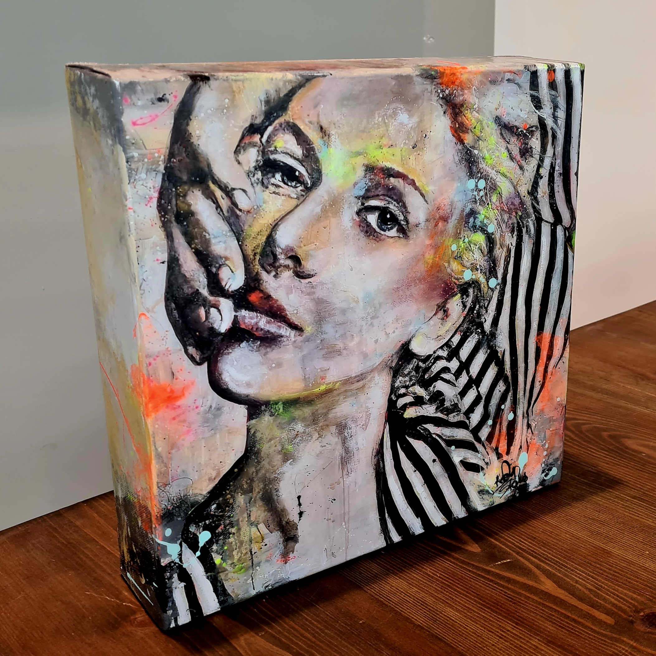 Je préfère rayé (30 x 30 cm)