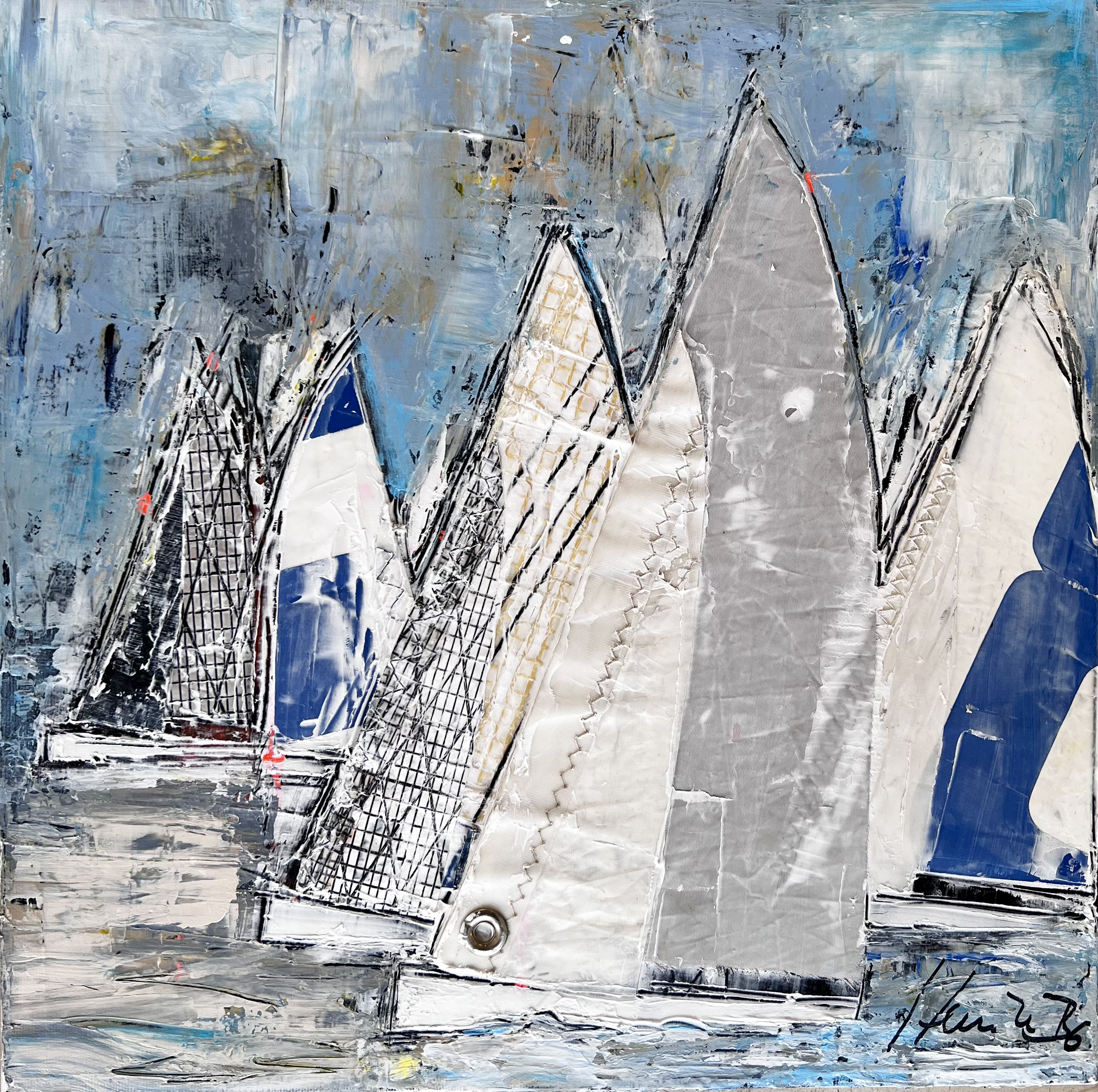 Blue Spring II (40 x 40 cm)