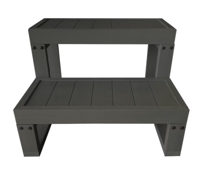 Escalera de dos peldaños para spa
