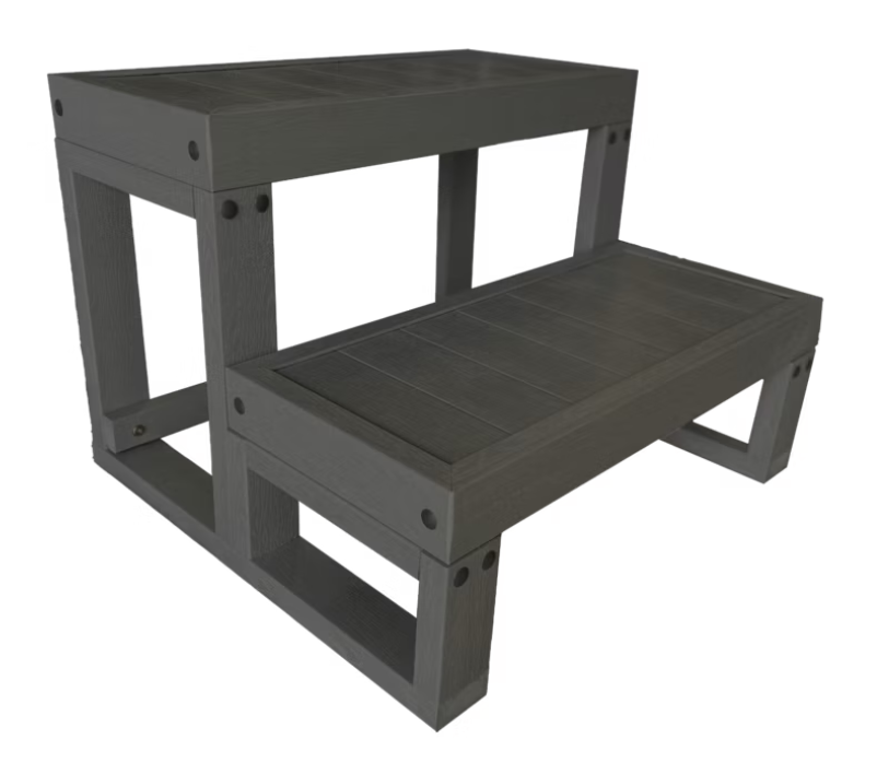 Escalera de dos peldaños para spa