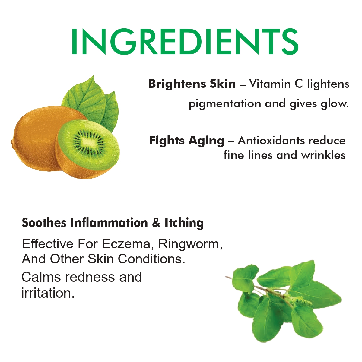 Huk Kiwi Soap With Coconut Oil & Glycerin 