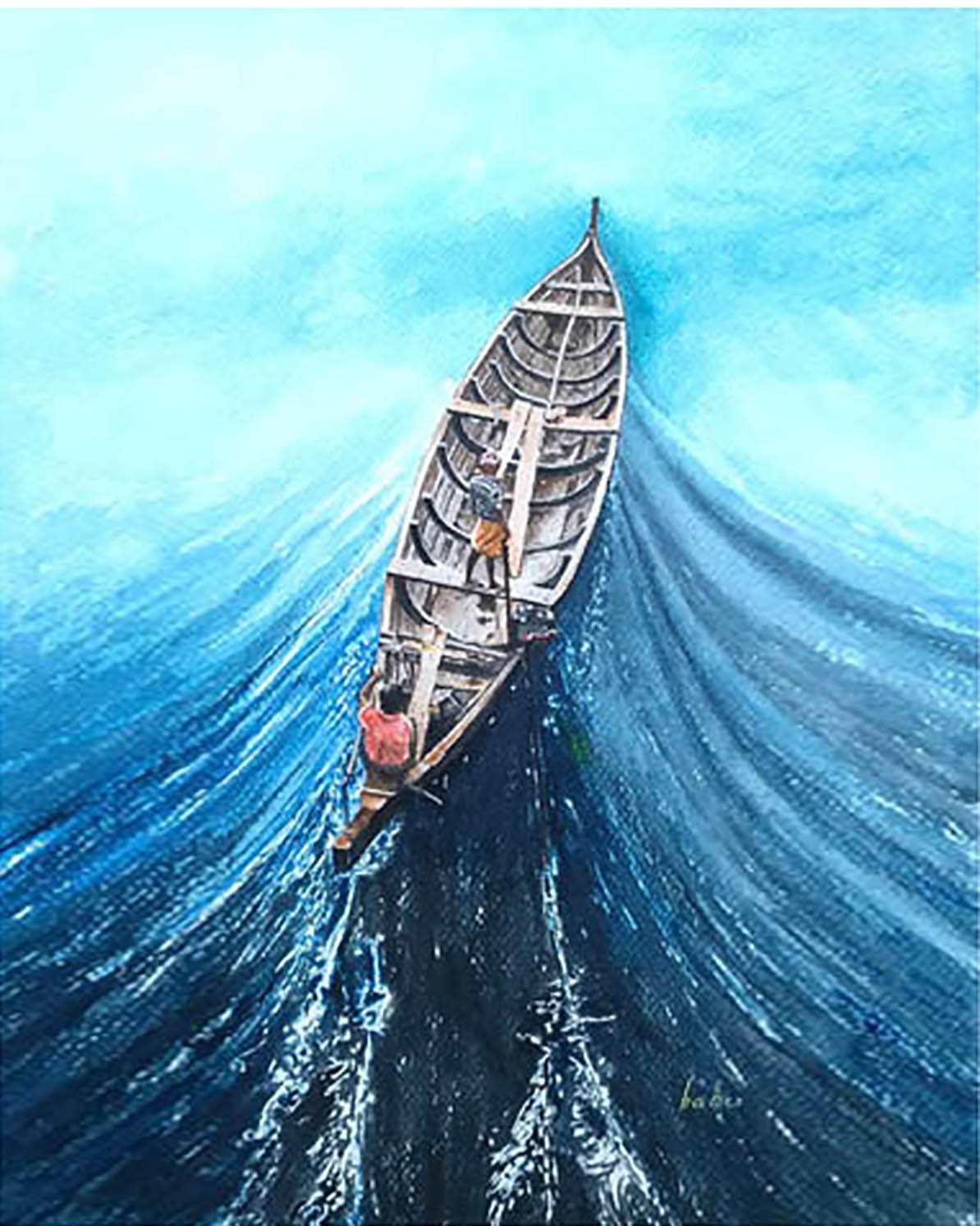 Out to sea