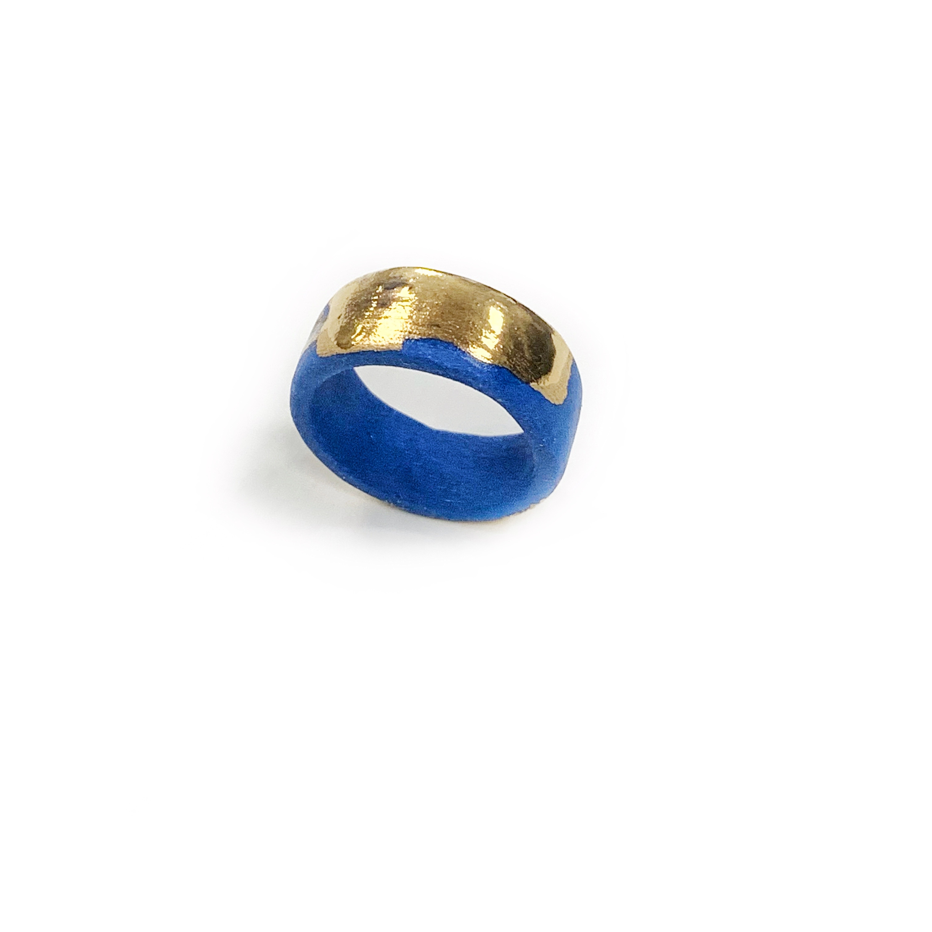 Mėlynas porcelianinis žiedas "BLUE ETERNITY"